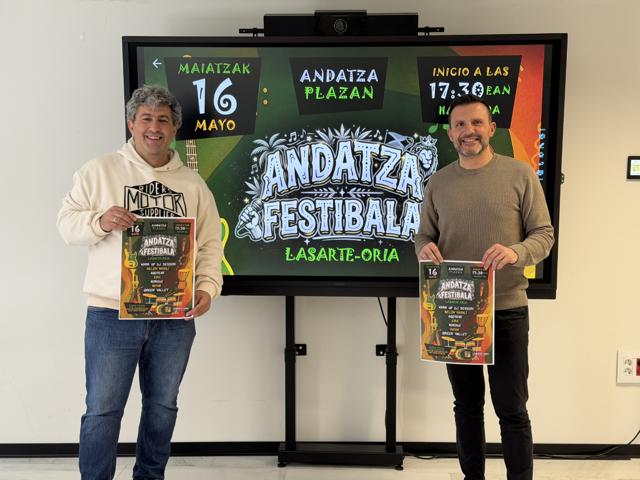 Andatza Festibala vuelve con una apuesta por el reggae y un cartel de primer nivel. El Ayuntamiento impulsa la segunda edición del festival el 16 de mayo en Andatza Plaza con artistas destacados del panorama estatal e internacional.
