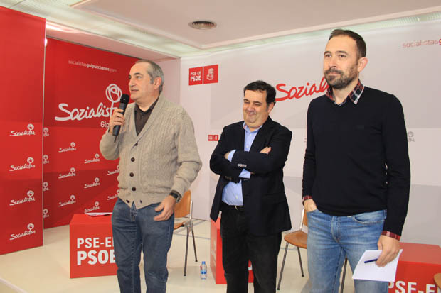 Iñaki Arriola, Ernesto Gasco y Denis Itxaso.