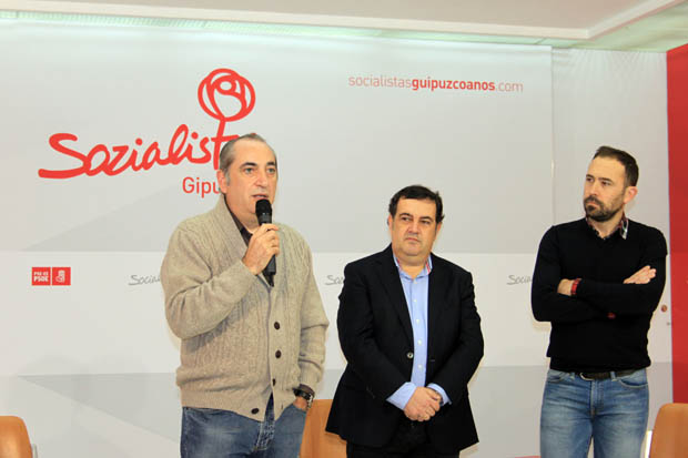 Iñaki Arriola, Ernesto Gasco y Denis Itxaso.