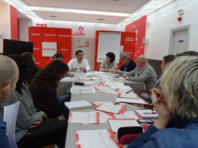 Reuni&oacute;n de la candidatura socialista