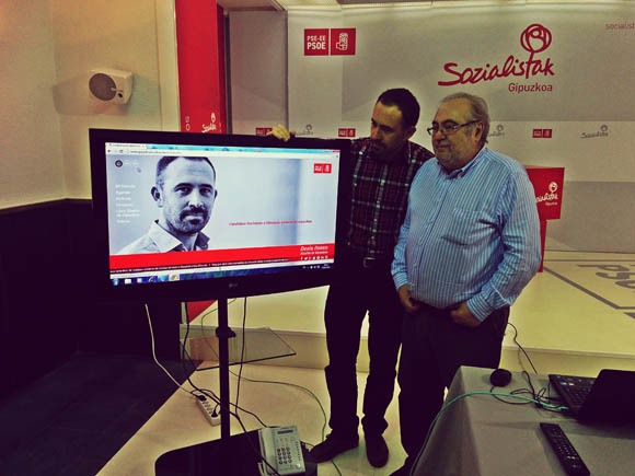 En la presentación de la web con Julio Astudillo