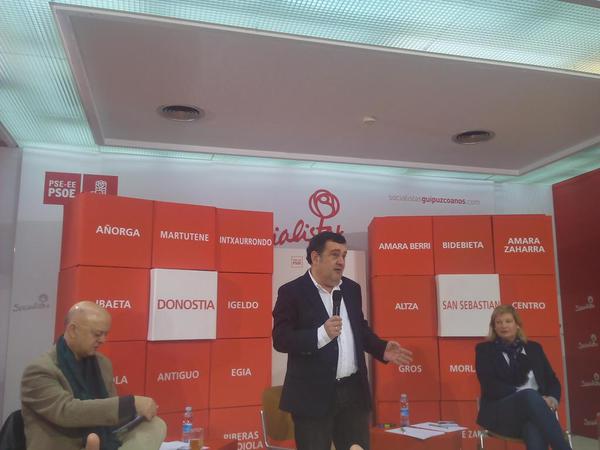 Odon Elorza, Ernesto Gasco y Susana Corcuera