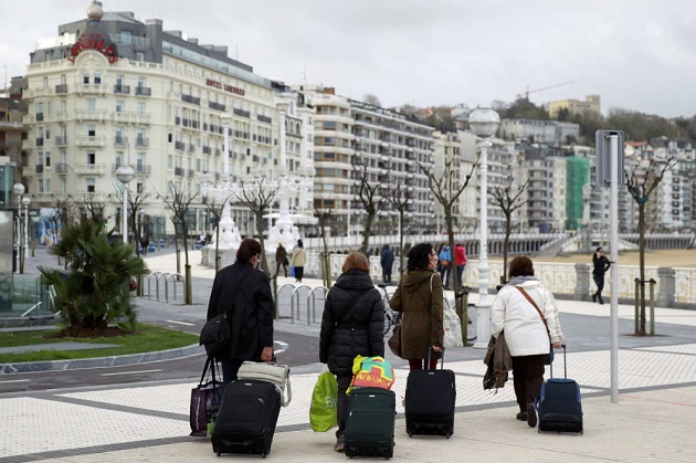 Turistas en Donostia